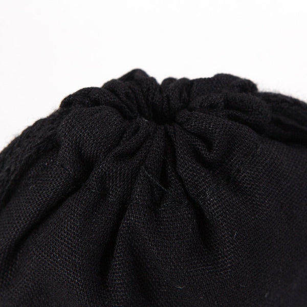 Fabric Pouch 4" W x 5" H – Black (customizable) - Pamusan.com