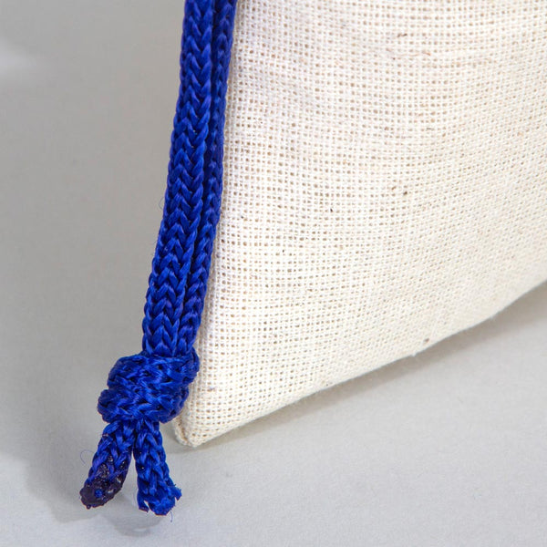Fabric Pouch 4" W x 5" H – Dark Blue Drawstring - Pamusan.com