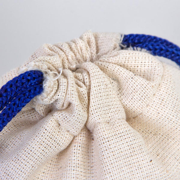 Fabric Pouch 4" W x 5" H – Dark Blue Drawstring - Pamusan.com