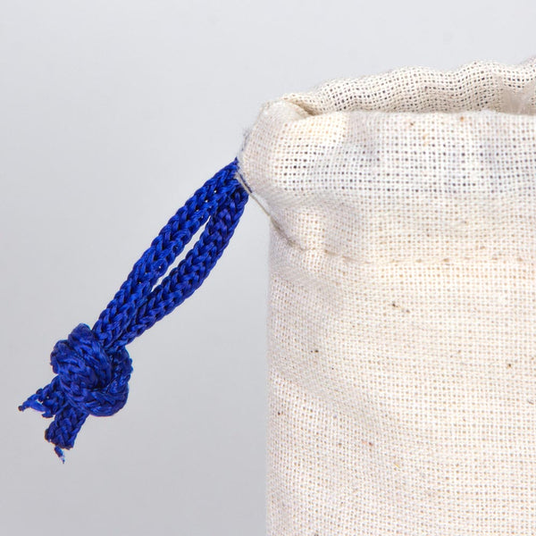 Fabric Pouch 4" W x 5" H – Dark Blue Drawstring - Pamusan.com
