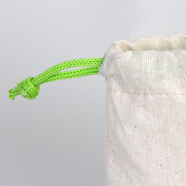 Fabric Pouch 4" W x 5" H – Green Drawstring - Pamusan.com