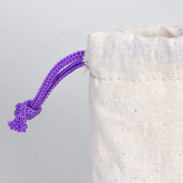 Fabric Pouch 4" W x 5" H – Purple Drawstring - Pamusan.com