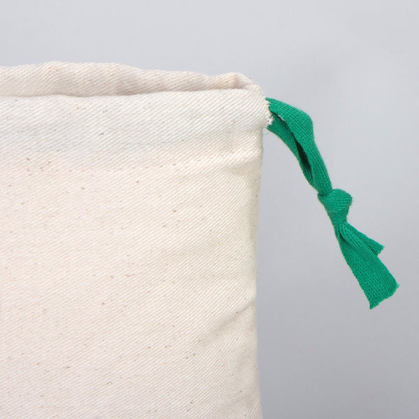 Fabric Pouch 6" W x 8" H (15.5 cm x 20 cm) - Green Handle (Customize) - Pamusan.com