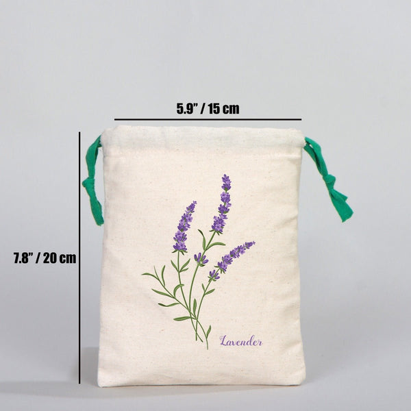 Fabric Pouch 6" W x 8" H (15.5 cm x 20 cm) - Green Handle (Customize) - Pamusan.com