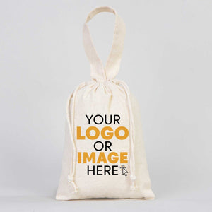 Fabric Pouch 6" W x 8" H (15.5 cm x 20 cm) - Short Handle (Customize) - Pamusan.com