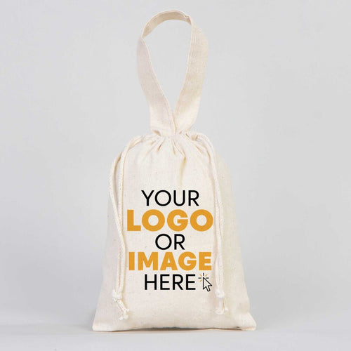 Fabric Pouch 6" W x 8" H (15.5 cm x 20 cm) - Short Handle (Customize) - Pamusan.com