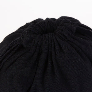 Fabric Pouch 6" W x 8" H – Black (customizable) - Pamusan.com