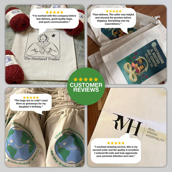 Fabric Pouch 8" W x 12" H (20 cm x 30 cm) - (Customize) - Pamusan.com