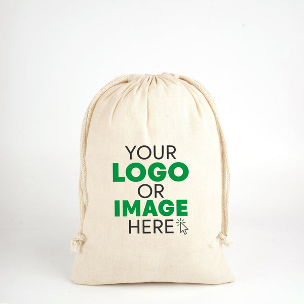 Fabric Pouch 8" W x 12" H (20 cm x 30 cm) - (Customize) - Pamusan.com