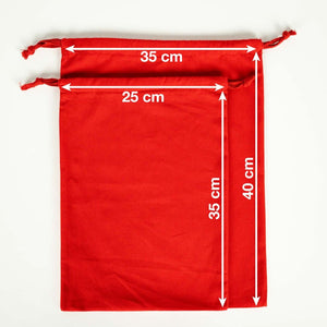Fabric Pouch Red - 10" x 14"(25 cm x 35 cm) - 4 oz - Pamusan.com
