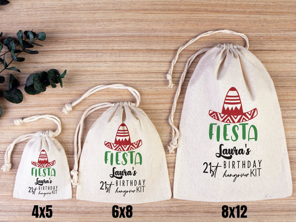 Fiesta Birthday Party Hangover Kit Bags, Birthday Recovery Kit Party - Pamusan.com
