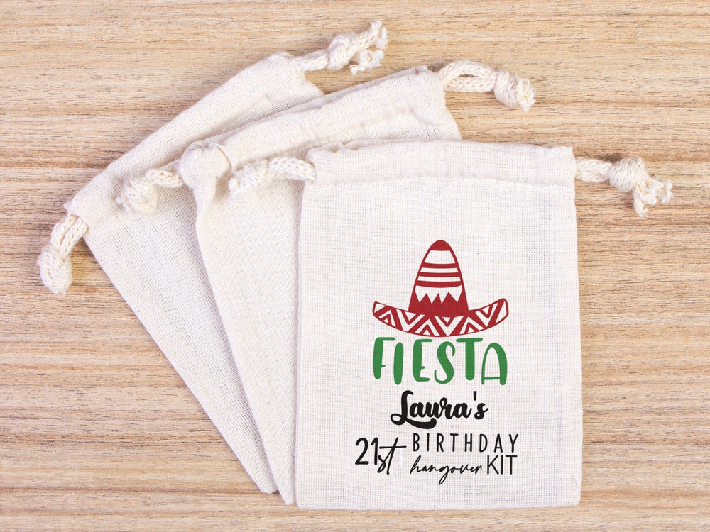 Fiesta Birthday Party Hangover Kit Bags, Birthday Recovery Kit Party - Pamusan.com