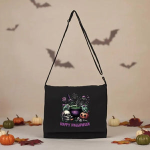Halloween Canvas Messenger Bags – Custom Trick or Treat Shoulder Tote with 12 Spooky Designs - Pamusan.com