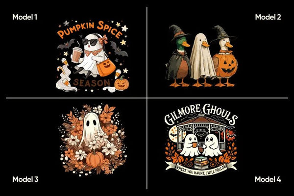 Halloween Kids Backpack – Trick or Treat Bag with Ghost, Pumpkin & Witch Prints – 12 Spooky Designs - Pamusan.com