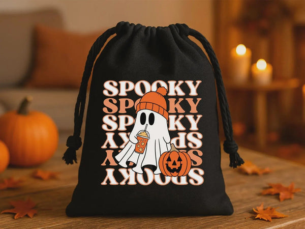 Halloween Trick or Treat Bag – Reusable Candy Sack with Cute Ghost - Pamusan.com