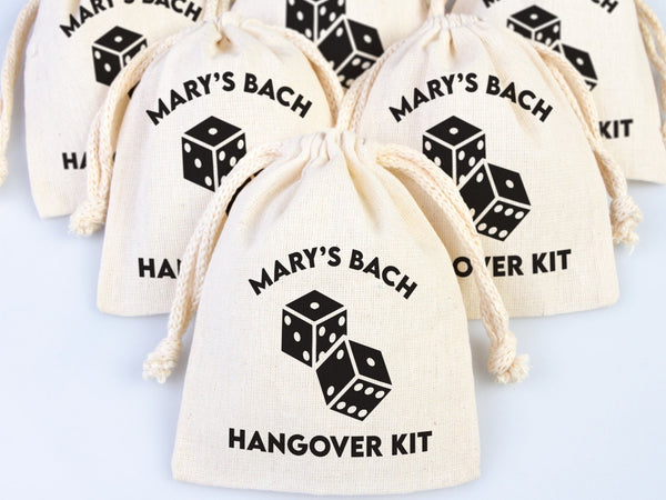 Custom Hangover Kit Bags - Party Recovery Pouch - Bachelorette Survival - Pamusan.com