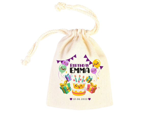 Happy Birthday Custom Name Bags, Custom Party Bags for first birthday, Personalized Bags - Custom Goodie Bags - Pamusan.com