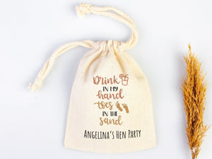 Hen Party Hangover Bag, Recover Kit Bags, Custom With Your Name Or Design, Bachelorette Party, Survival Kits, Hangover Kits, Organic Bag - Pamusan.com