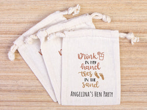 Hen Party Hangover Bag, Recover Kit Bags, Custom With Your Name Or Design, Bachelorette Party, Survival Kits, Hangover Kits, Organic Bag - Pamusan.com