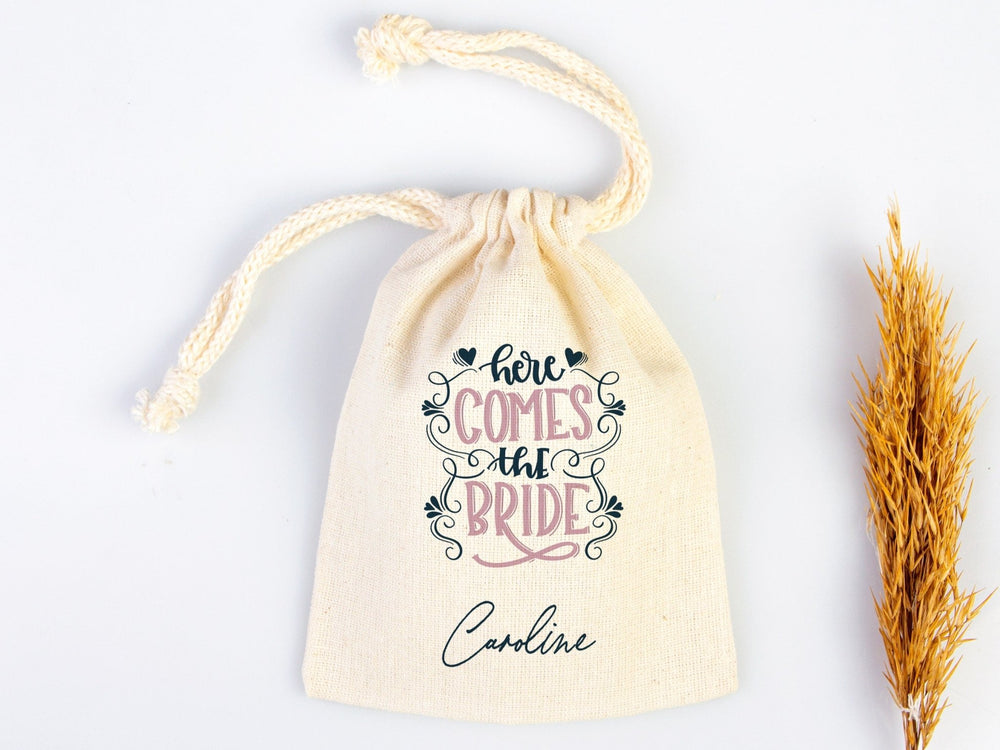 Here Comes The Bride Hangover Bag, Recover kit Bags, Custom With Your name or Design, Bachelorette Party, Survival Kits, Hangover Kits - Pamusan.com