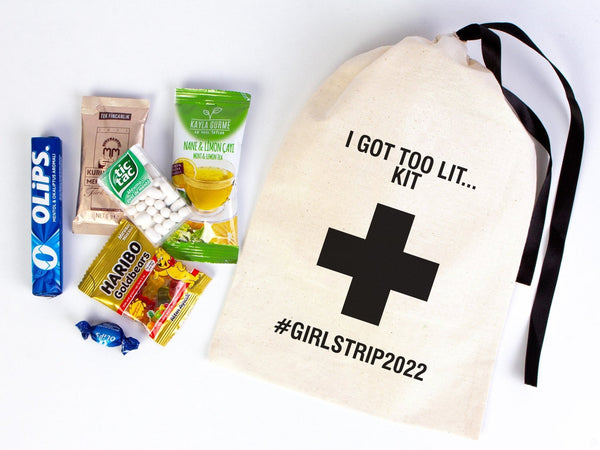 I Got To Lit Kit Bags, Hangover Kit Bags, Custom Print Party Wedding Bags, Girls Party Bags, bachelorette or Birthday Celebration Party Bags - Pamusan.com
