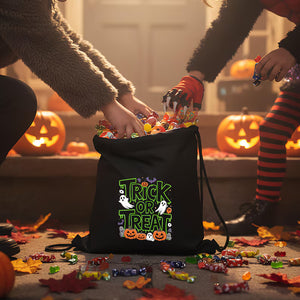 Personalized Halloween Drawstring Candy Bags with 12 Designs