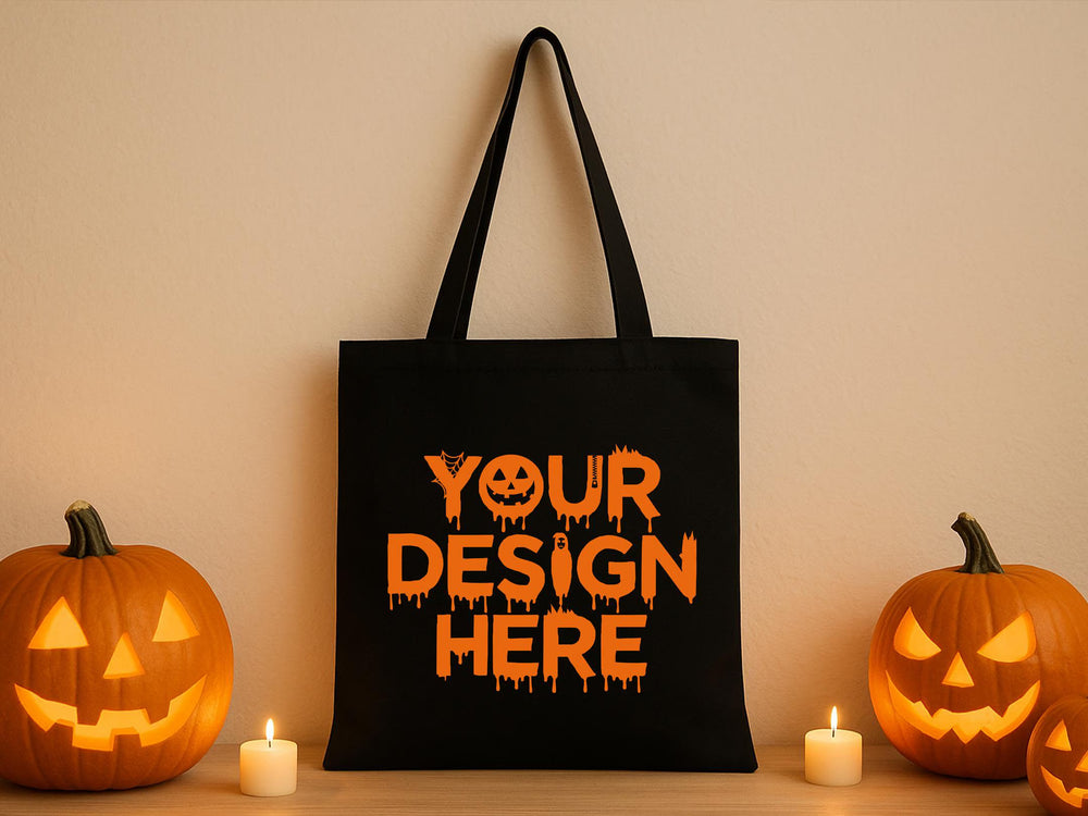 Personalized Halloween Tote Bag – Custom Trick - or - Treat Candy Bag - Pamusan.com