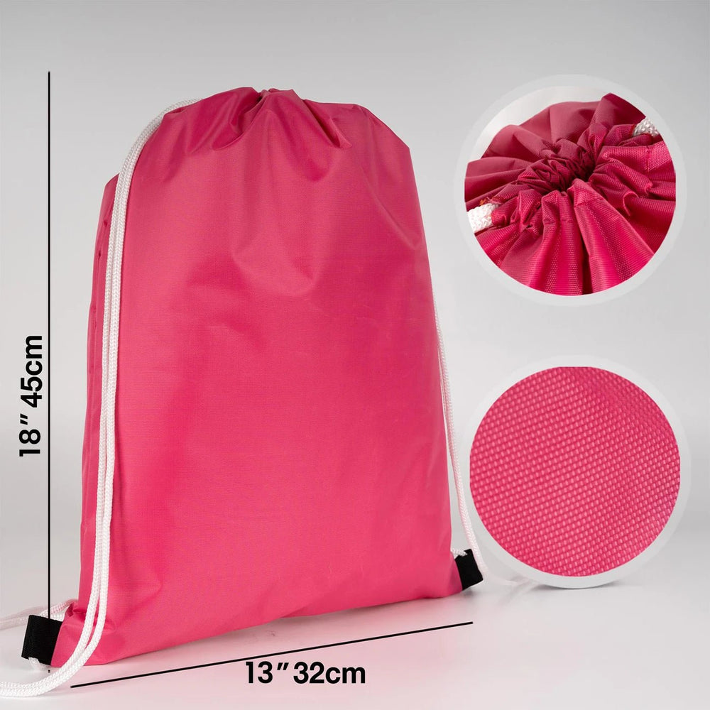 Impertex Drawstring Backpack 13×18 in (32×45 cm) – Fuschsia - Pamusan.com