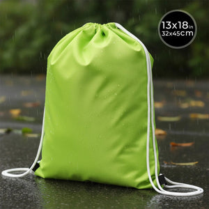 Impertex Drawstring Backpack 13×18 in (32×45 cm) – Green - Pamusan.com