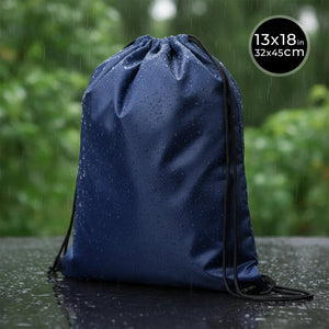 Impertex Drawstring Backpack 13×18 in (32×45 cm) – Navy Blue - Pamusan.com