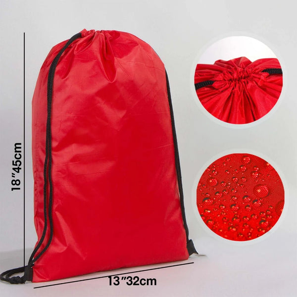 Impertex Drawstring Backpack 13×18 in (32×45 cm) – Red - Pamusan.com