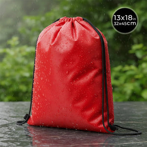 Impertex Drawstring Backpack 13×18 in (32×45 cm) – Red - Pamusan.com