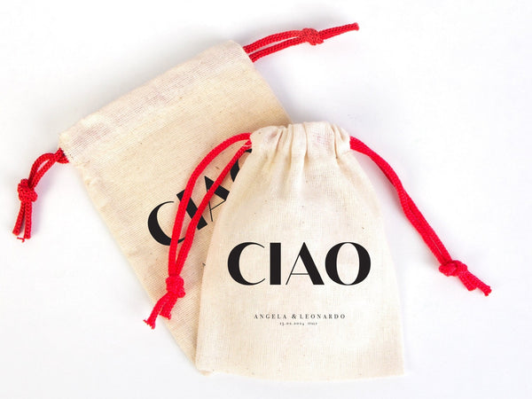 Italy Hangover Kit Bags, 4"W x 5"H (10 cm x 13 cm) Italy Wedding Favor Bag, Italian Wedding, Survival Kit Pouch, Wedding Bags, Custom Hangover Bags - Pamusan.com