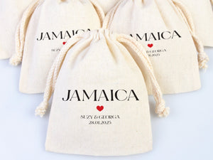 Italy Hangover Kit For Bachelorette, Hangover Kit Custom Bags, Hangover Kit Girls Trip, Muslin Bag, Jamaica,France,Germany,New Orleans,Texas - Pamusan.com