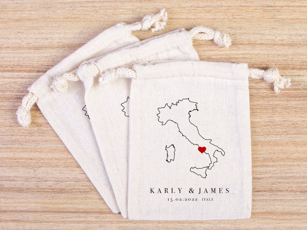 Italy Wedding Recover Kit Bags, Italian Wedding Favor Bag, Custom With Your name or Design, Bachelorette Party - Pamusan.com