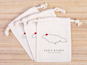 Jamaica Wedding Welcome Tote Bags - Wedding Tote Bags - Custom With Your name or Design - Bachelorette Tote - Tote Bags - Pamusan.com