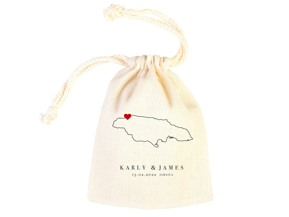 Jamaica Wedding Welcome Tote Bags - Wedding Tote Bags - Custom With Your name or Design - Bachelorette Tote - Tote Bags - Pamusan.com