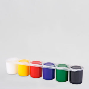 Kids Tote Bag Painting Set 1 | 10 Blank Cotton Tote Bags 14"x16" - 6 - Color Fabric Paint - Pamusan.com