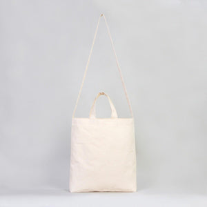 Large Canvas Tote Bag with Long Strap & Short Handles – Natural Cotton Shopping Bag - Pamusan.com