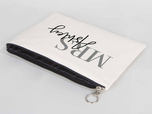 Large Clutch Bag For Wedding Gift 12"W x 8"H (30 cm x 21 cm) - Custom Cotton Big Clutch Bag - Wedding cotton clutch gift - Clutch Wedding Clutch Bagg - Pamusan.com