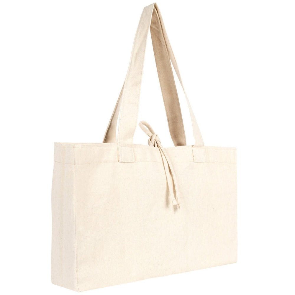 Large Canvas Tote Bag with Long Handles – 18"W x 14"H x 4"L - Pamusan.com