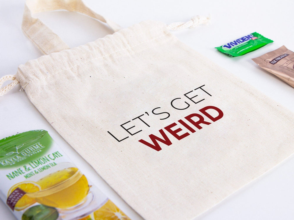 Lets Get Weird Party Favor Bag - 6"W x 8"H (15 cm x 20 cm) | Pamusan