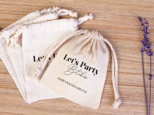Lets Party Bitches hangover kit, Bachelorette Party, Survival Kits, Hangover Kits, Custom Handmade Hangover Pouch Bag, Organic Pouches - Pamusan.com
