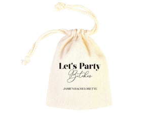 Lets Party Bitches hangover kit, Bachelorette Party, Survival Kits, Hangover Kits, Custom Handmade Hangover Pouch Bag, Organic Pouches - Pamusan.com