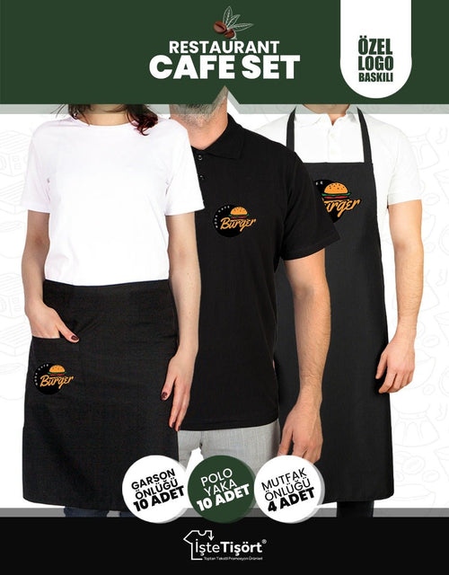 Logo Printed Cafe - Restaurant Staff Set - Pamusan.com