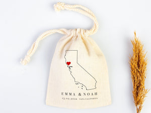 Napa Valley Wedding Tote Bag - Napa Wedding Favor Bag - Napa Valley Wedding Tote - Custom With Your Name Or Design - California Wedding Tote - Pamusan.com