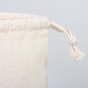 New Year Drawstring Pouch 8" × 12" (20 × 30 cm) – Natural Cotton Gift Bag for Festive Gifts - Pamusan.com