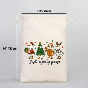New Year Gift Pouch 10" × 14" (25 × 35 cm) – Custom Drawstring Bag with 18 Festive Designs - Pamusan.com