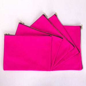 New Year Pink Clutch Bag 8" × 6" (20 × 15 cm) – New Year Printed Design for Gifting - Pamusan.com