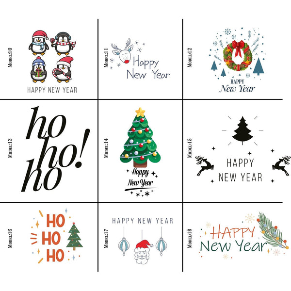 New Year Ribbon Pouch 8" x 12" (20 x 30 cm) – Custom Cotton Bag with Holiday Characters - Pamusan.com